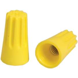 HUBBELL HWCS4M40 Twist On Connector, 22 to 10 AWG Wire, Thermoplastic Housing Material, Yellow