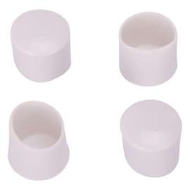 ProSource FE-50612-PS Furniture Leg Tip, Round, Plastic, White, 5/8 in Dia, 5/8 in H