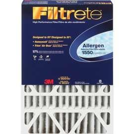 Filtrete DP03DC-4 Electrostatic Air Filter, 25 in L, 20 in W, 97 % Filter Efficiency, Microfiber Filter Media