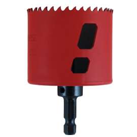 MORSE MHSA32C Hole Saw, 2 in Dia, 1-15/16 in D Cutting, 3/8 in Arbor, 4/6 TPI, HSS Cutting Edge