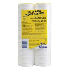 Rainfresh CF Series CF1-8 Water Filter Cartridge, 5 um Filter, Polyethylene, Polystyrene Filter Media