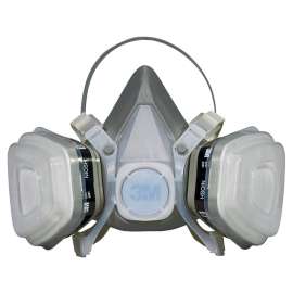 3M TEKK Protection 52P71PC1-B/R52P71 Disposable Respirator, M Mask, P95 Filter Class, Dual Cartridge, Gray