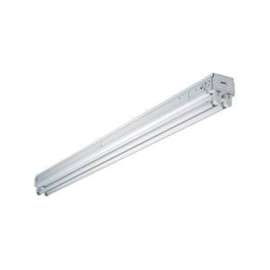 Eaton Lighting SNF232RC Fluorescent Strip Light, 120 V, 2-Lamp, Bi-Pin Lamp Base, 2800 Lumens Lumens, White Fixture