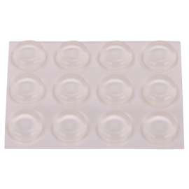 Prosource FE-50762B-PS Furniture Bumper Pad, 1/2 in, Disk, PU