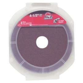 Gator 3073 Fiber Disc, 4-1/2 in Dia, 36 Grit, Extra Coarse, Aluminum Oxide Abrasive, Fiber Backing