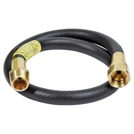 Mr. Heater F273716 Barbecue Hose, 22 in L, 3/8 in MIP x 3/8 in Female Flare, Thermoplastic