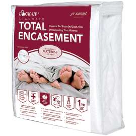 J.T. EATON Lock-Up 83TWENC Mattress Encasement, Twin, Fabric, White