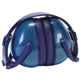 SAFETY WORKS SWX00115 Foldable Ear Muffs, One-Size, 26 dB NRR, Adjustable Headband, PVC