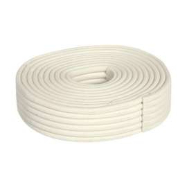 M-D 71505 Caulking Cord Weatherstrip, 1/8 in Thick, 30 ft L, Synthetic Fiber, White