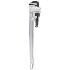 Vulcan JL40142 Pipe Wrench, 63 mm Jaw, 24 in L, Serrated Jaw, Aluminum, Powder Coated, Heavy-Duty Handle