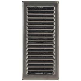 Imperial RG1994 Floor Register, 10 in L, 3 in W, Steel, Pewter
