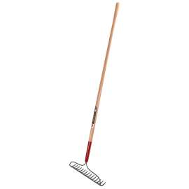 GARANT Pro Series 80745 Bow Rake, 16-1/4 in W Head, 15 -Tine, Metal Head, 60 in L Handle