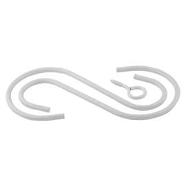 National Hardware V2665 Series N275-164 Extension Hook Kit, 6 in L, Steel, White