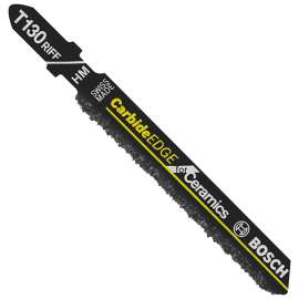 Bosch T130RF1 Jig Saw Blade, 0.31 in W, 3-1/4 in L, 30 TPI, Carbide Cutting Edge