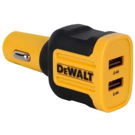 DeWALT 141 9008 DW2 USB Charger, 2.4 A Charge, Black