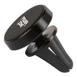 PowerZone C11 Car Cell Phone Holder, Aluminum Alloy + Magnet, Black, Magnetic Mounting