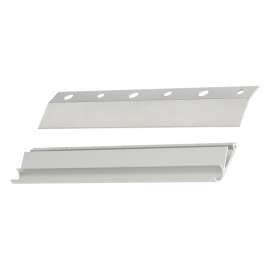 National Hardware N260-123 Apartment Hanger, 50 lb, Aluminum, Mill, 5/16 in Opening, 1/2 in Projection, Screw Mounting