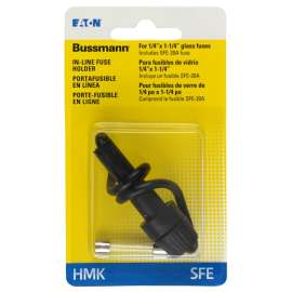 Bussmann BP/HMK-RP Fuse Holder, 30 A, 12 -Fuse, Black, For: 1/4 in Dia Glass Tube Fuses