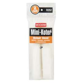WOOSTER Mini-Koter R252-6 Mini Roller, 6 in L, Mohair/Polyester Cover