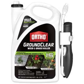 Ortho GroundClear 4613264 Weed and Grass Killer, Liquid, Spray Application, 1 gal Bottle