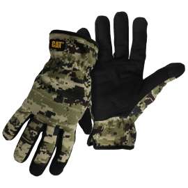 Cat CAT0122702X Utility Gloves, Men's, 2XL, Open Cuff, Spandex, Camouflage