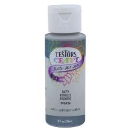 TESTORS 292426A Craft Paint, Matte, Hazy, 2 oz, Bottle