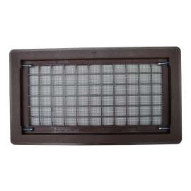 Bestvents 510BR Foundation Vent, 15-1/4 in W, Polypropylene, Brown