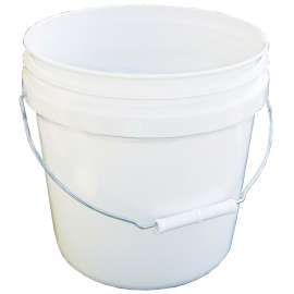 ENCORE Plastics 20256 Paint Pail, 2 gal Capacity, HDPE, White
