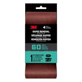 3M 27402 Sanding Belt, 3 in W, 21 in L, 60 Grit, Aluminum Oxide Abrasive