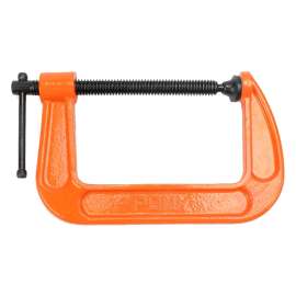 BESSEY 2650 Light-Duty C-Clamp, 1300 lb Clamping, 5 in Max Opening Size, 3 in D Throat, Cast Iron Body, Black Body