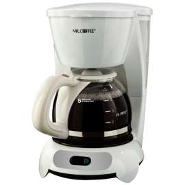 RIVAL 2019065 Coffee Maker, 5 Cups Capacity, White