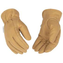 HYDROFLECTOR 254HKW L Driver's Gloves, L, Keystone Thumb, Shirred Elastic Cuff, Synthetic Leather, Tan