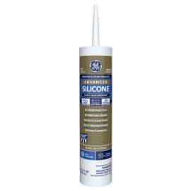 GE Silicone II GE5010 Window and Door Caulk, White, 10.1 oz Cartridge