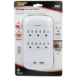 TAP 6-OUT W 1 USB PORT 1 TYPEC