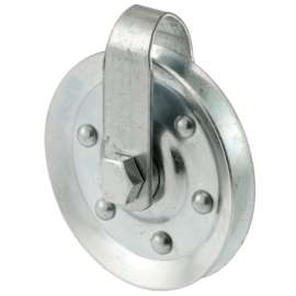 Prime-Line GD 52189 Door Pulley, 3 in Dia, Steel, Galvanized