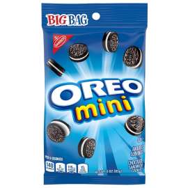 NABISCO Oreo Series 453037 Bite-Size Sandwich Cookies, Chocolate Flavor, 3 oz Bag