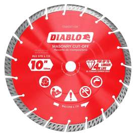 Diablo DMADST1000 Saw Blade, 10 in Dia, Segmented Rim
