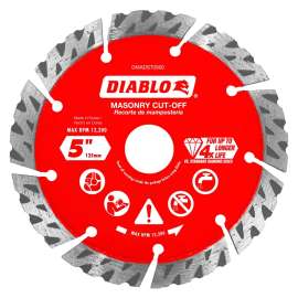 Diablo DMADST0500 Saw Blade, 5 in Dia, Segmented Rim