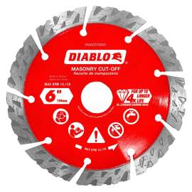 Diablo DMADST0600 Saw Blade, 6 in Dia, Segmented Rim