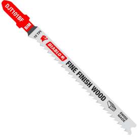 Diablo DJT101BF5 Jig Saw Blade, 4 in L, 10 TPI, Bi-Metal Cutting Edge