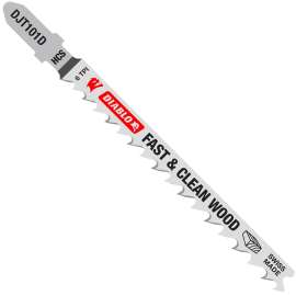 Diablo DJT101D5 Jig Saw Blade, 4 in L, 6 TPI, High Carbon Steel Cutting Edge
