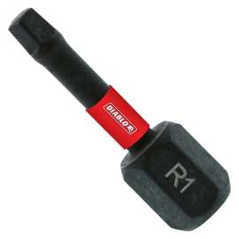 Diablo DSQ11P5 Screwdriver Insert Bit, #1 Drive, Square Drive, 1 in L