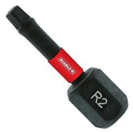 Diablo DSQ21P5 Screwdriver Insert Bit, #2 Drive, Square Drive, 1 in L