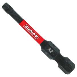 Diablo DSQ22P15 Screwdriver Insert Bit, #2 Drive, Square Drive, 2 in L
