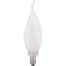 Sylvania 40779 Natural LED Bulb, Decorative, B10 Bent Tip Lamp, 40 W Equivalent, E12 Lamp Base, Dimmable, Frosted