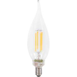 Sylvania 40759 Natural LED Bulb, Decorative, B10 Bent Tip Lamp, 60 W Equivalent, E12 Lamp Base, Dimmable, Clear