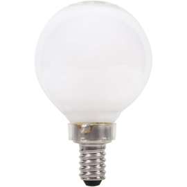 Sylvania 40798 Natural LED Bulb, Decorative, G16.5 Lamp, 40 W Equivalent, E12 Lamp Base, Dimmable, Frosted
