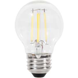 Sylvania 40850 Natural LED Bulb, Globe, G16.5 Lamp, 60 W Equivalent, E26 Lamp Base, Dimmable, Clear, Soft White Light