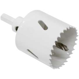 Vulcan 961481OR Hole Saw with Arbor Hanager, 2-1/8 in Dia, 1-7/8 in D Cutting, 4/6 TPI, HSS Cutting Edge