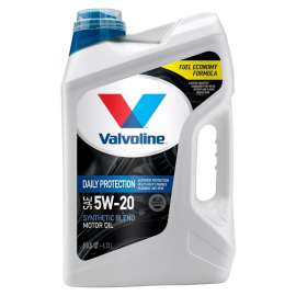 VALVOLINE Daily Protection 881158 Synthetic Blend Motor Oil, 5W-20, 5 qt Jug
